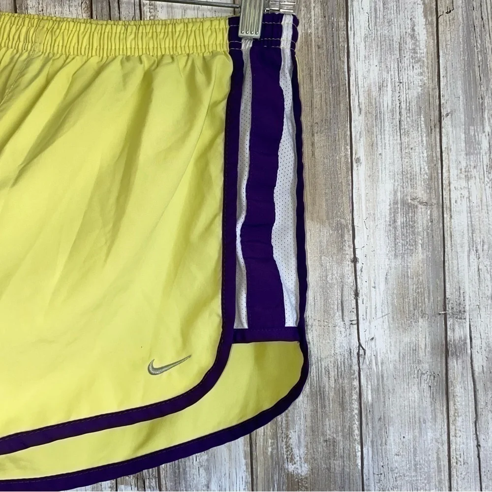 Nike Yellow & Purple Running Shorts - Picture 2 of 4